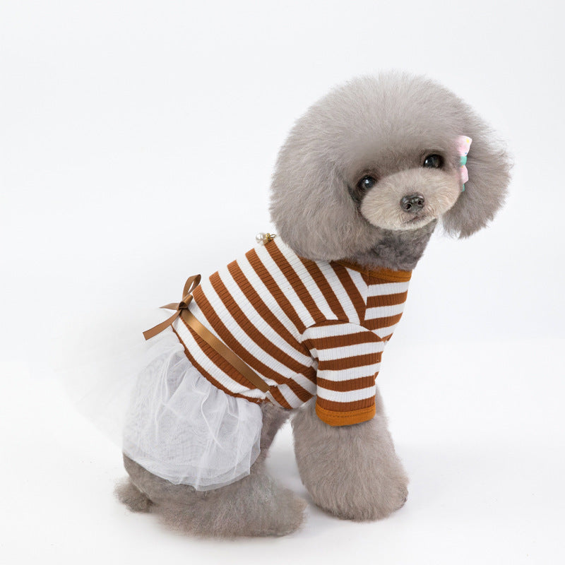 Spring & Summer Dog Dress – Pet Skirt Outfit
