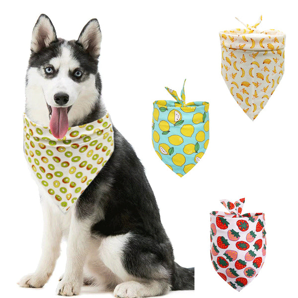 Summer Pet Drool Towel – Cotton Triangle Scarf
