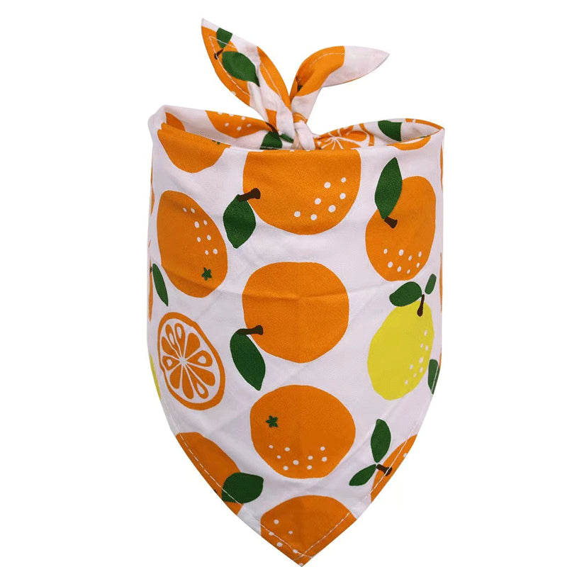 Summer Pet Drool Towel – Cotton Triangle Scarf