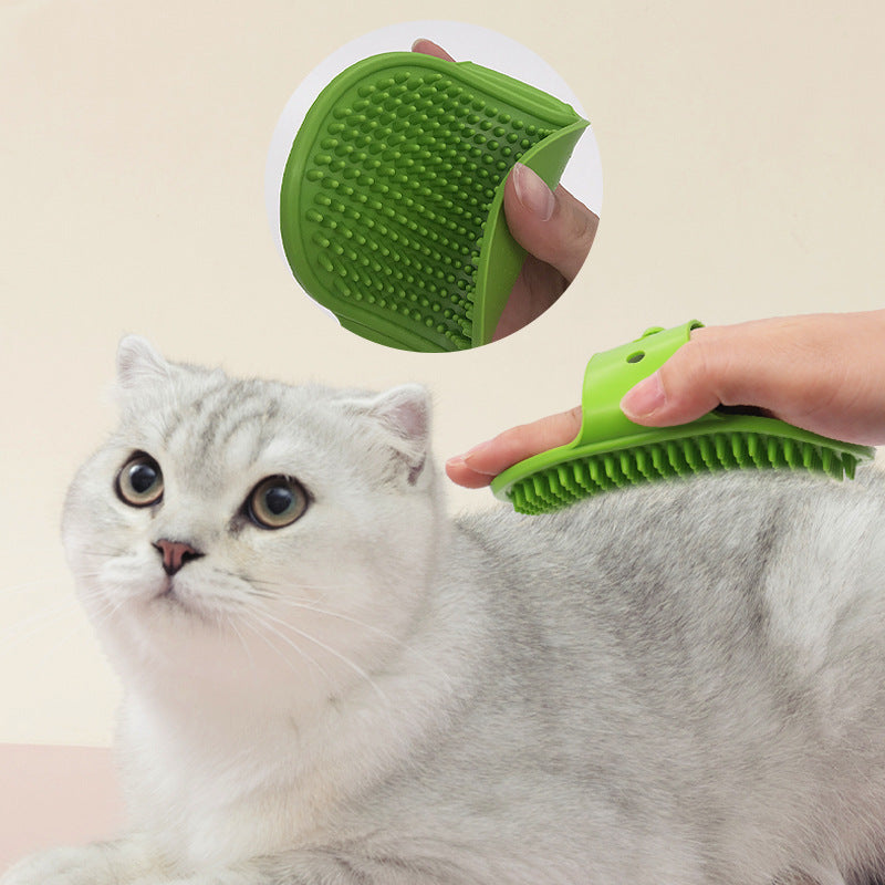 Soft Rubber Pet Brush – Silicone Grooming Comb