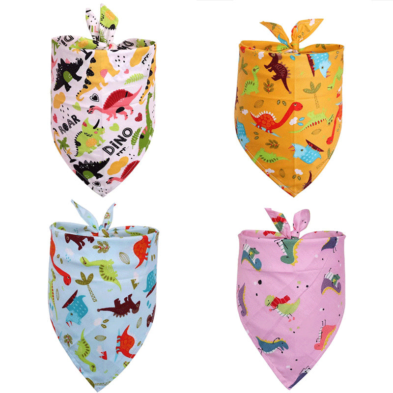 Summer Pet Drool Towel – Cotton Triangle Scarf