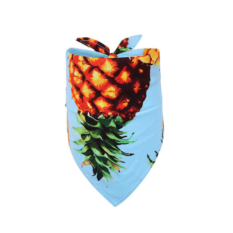 Summer Pet Drool Towel – Cotton Triangle Scarf