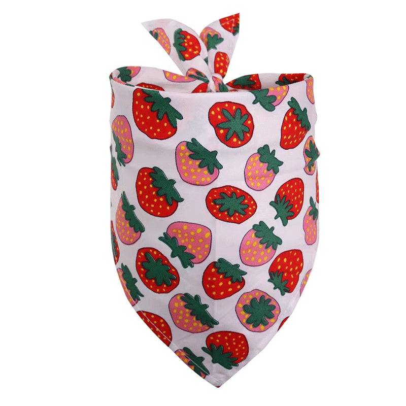 Summer Pet Drool Towel – Cotton Triangle Scarf