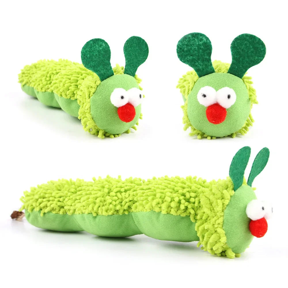 Caterpillar Catnip Chew Toy – Interactive Kitten Toy