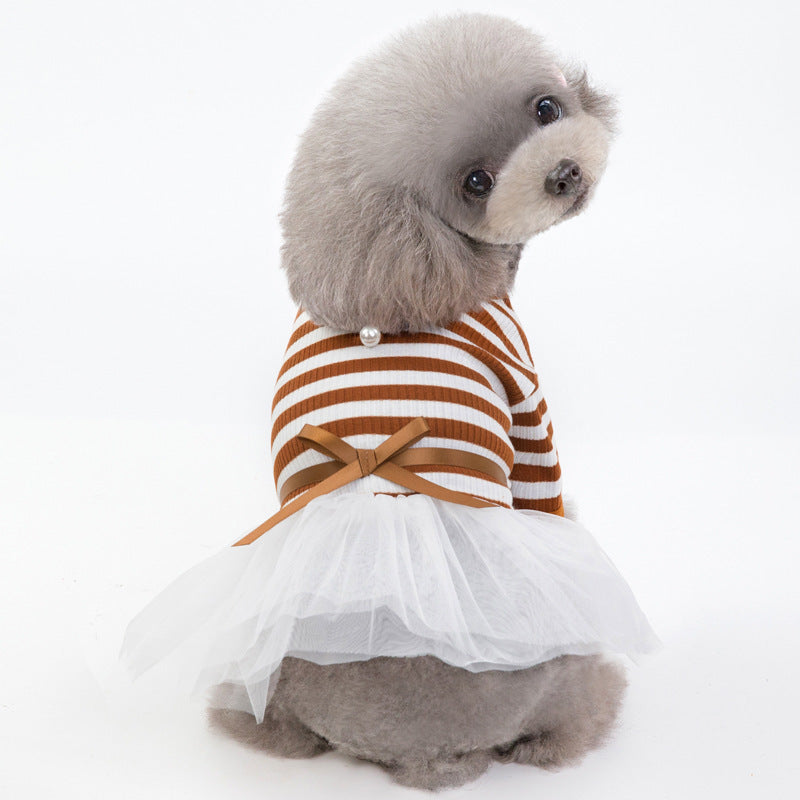 Spring & Summer Dog Dress – Pet Skirt Outfit