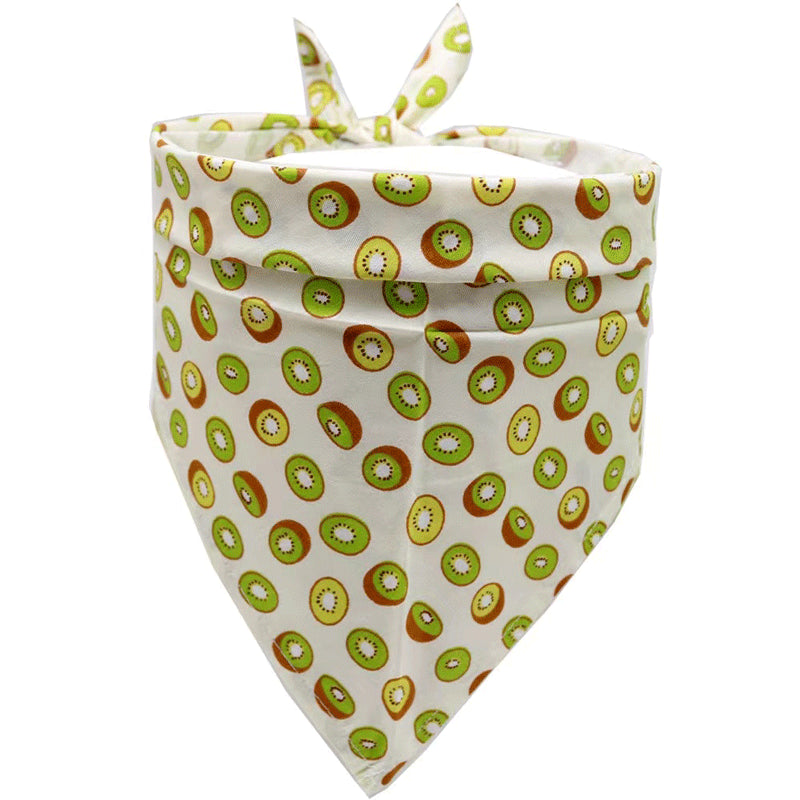 Summer Pet Drool Towel – Cotton Triangle Scarf