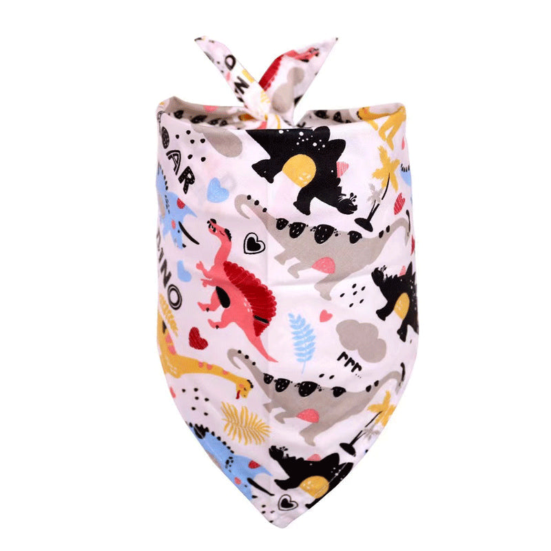 Summer Pet Drool Towel – Cotton Triangle Scarf