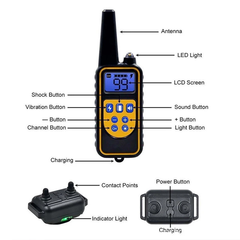 Dog Bark Control Training Collar – Shock & Vibration