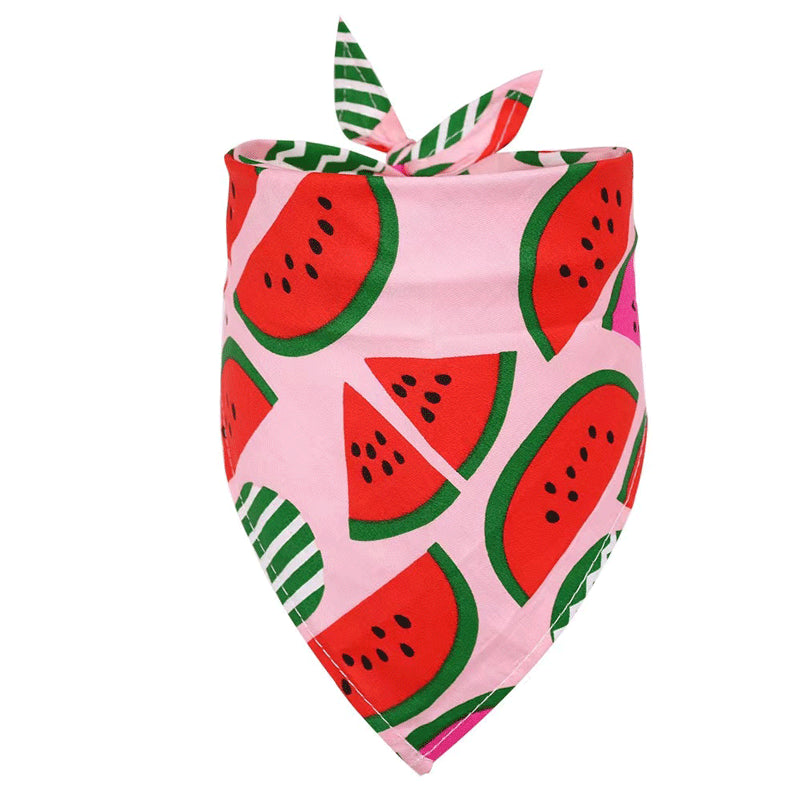 Summer Pet Drool Towel – Cotton Triangle Scarf
