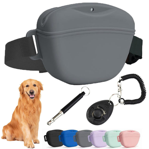 Silicone Dog Training Snack Bag – Portable & Crossbody