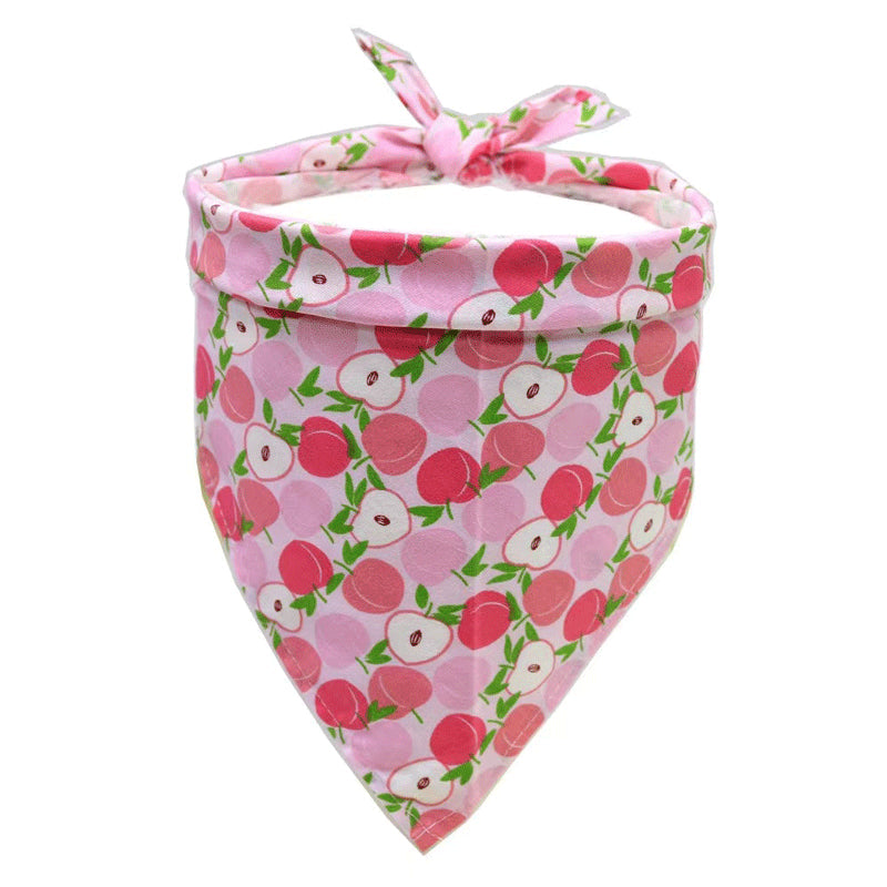 Summer Pet Drool Towel – Cotton Triangle Scarf