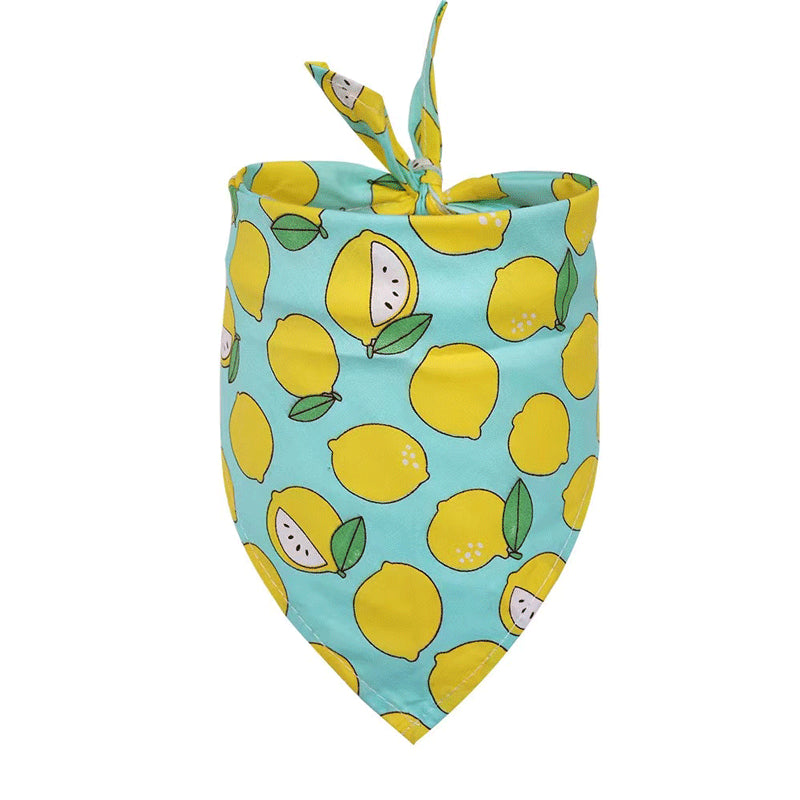 Summer Pet Drool Towel – Cotton Triangle Scarf