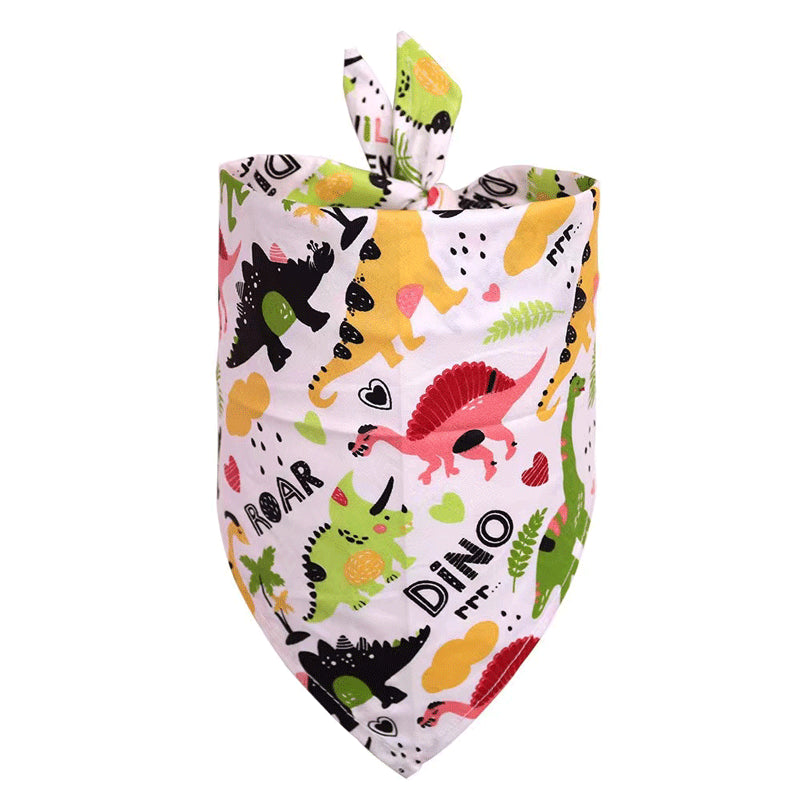 Summer Pet Drool Towel – Cotton Triangle Scarf