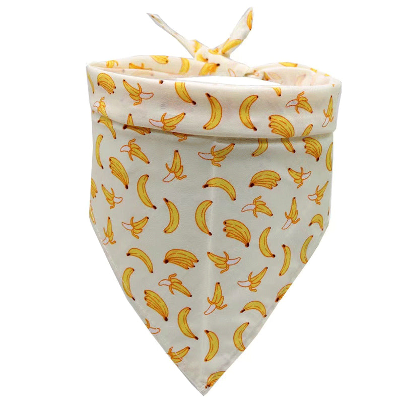 Summer Pet Drool Towel – Cotton Triangle Scarf