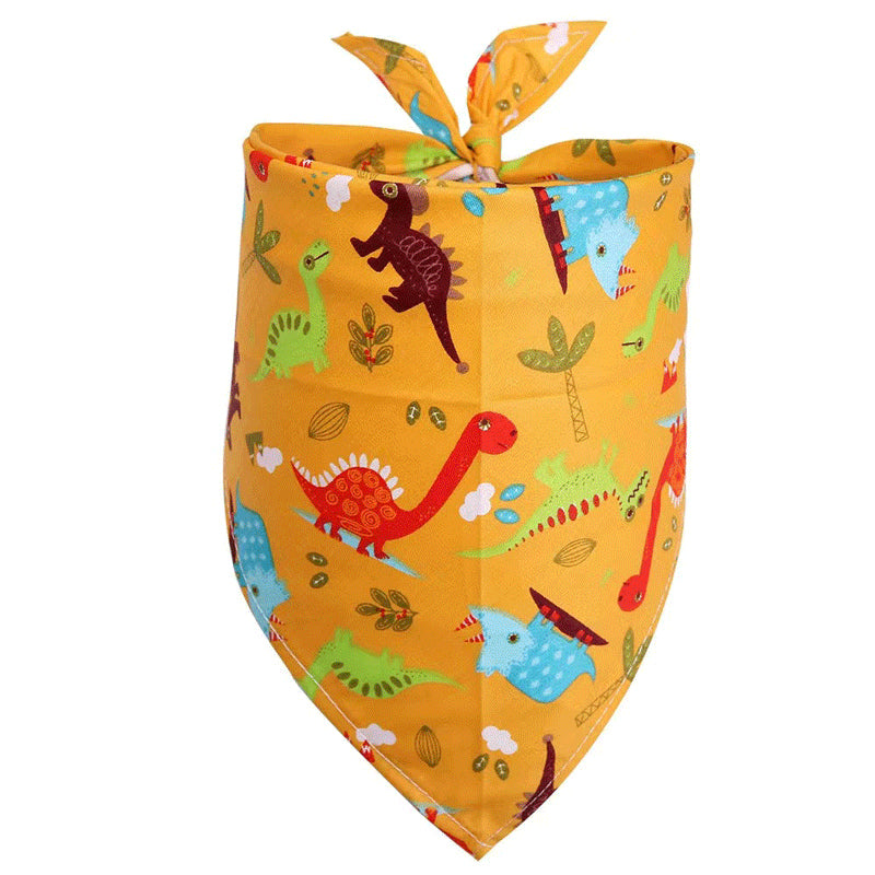 Summer Pet Drool Towel – Cotton Triangle Scarf