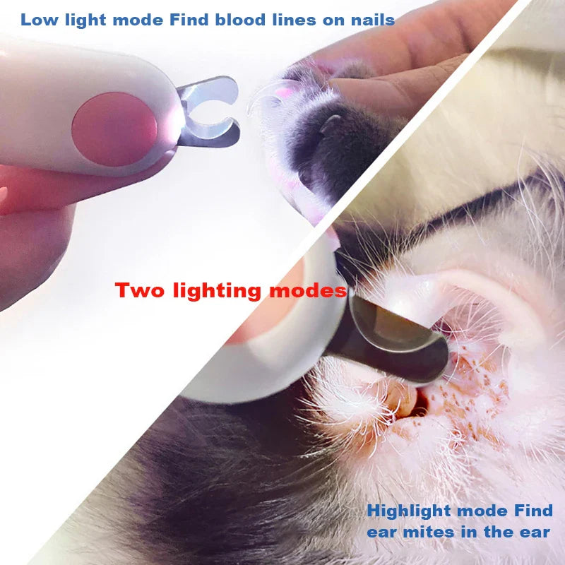 LED Pet Nail Clipper – Grooming Scissors for Cats & Small Dogs