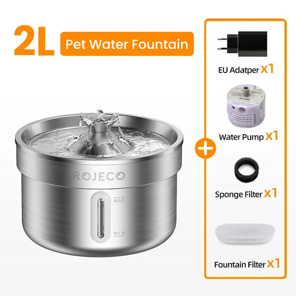 Stainless Steel Automatic Pet Water Fountain
