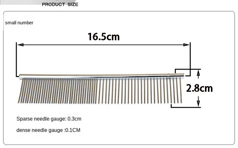 Stainless Steel Dematting Comb – Flea & Grooming Tool