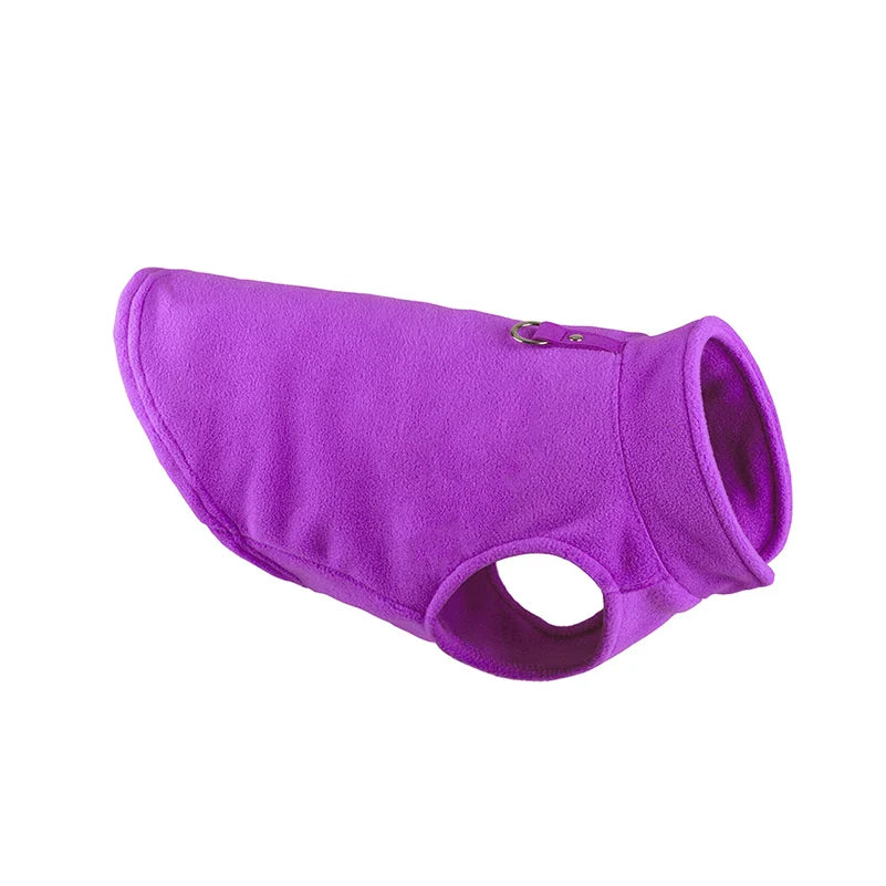 Fleece Dog Vest – Winter Clothes for Small Dogs