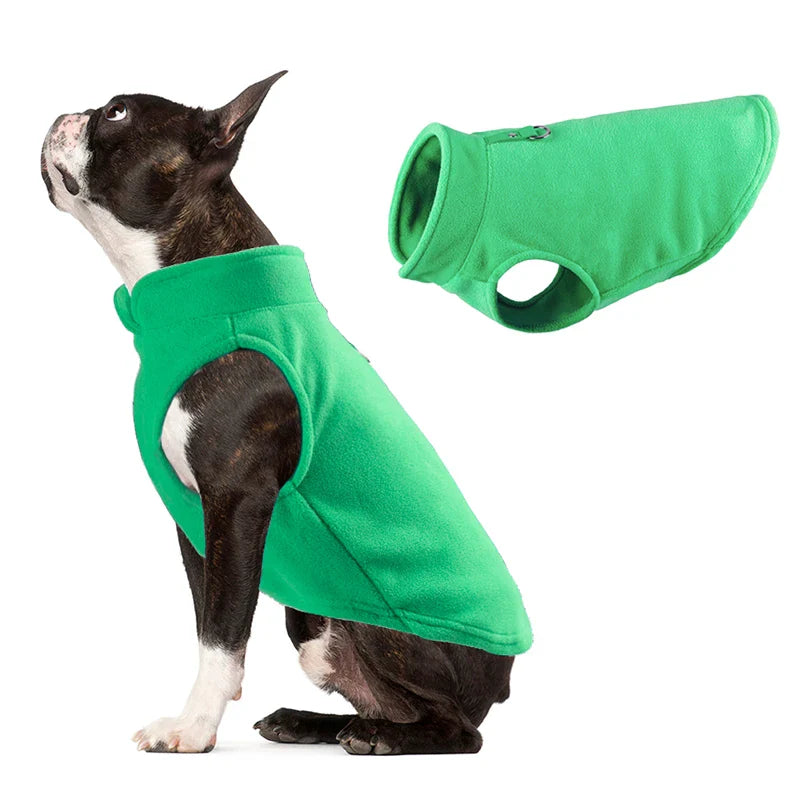 Fleece Dog Vest – Winter Clothes for Small Dogs