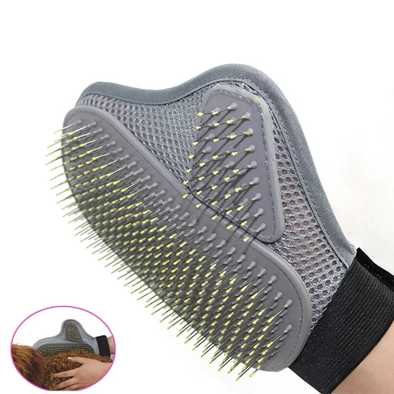 Pet Grooming Glove – Hair Removal & Bath Brush